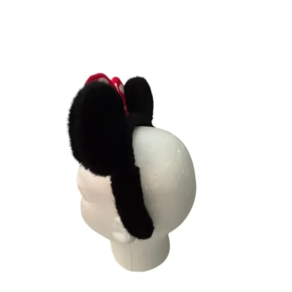 Disney Minnie Mouse Ears Headband with Red White Polka Dot Bow
